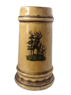 Vintage German Beer Stein Hunter Forest Deer