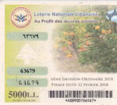 Lebanese National Lottery Paper 2018