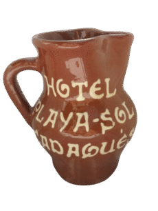 Vintage Hotel Playa-Sol Cadaques Spain Clay Pitcher