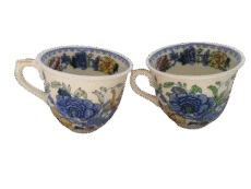 Mason's Regency England 2 Hand Painted Tea Cups Made in Great Britain