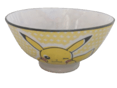 Yellow Collectible Ceramic Pikachu Design Bowl Pokemon Nintendo 1997