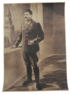 Josef Stalin Reproduction Poster in Military Uniform as Soviet General