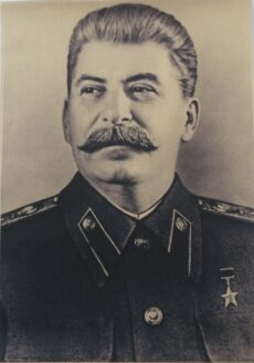 Josef Stalin Reproduction Poster in Military Uniform as Soviet General