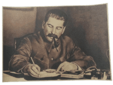 Reproduction Poster of Joseph Stalin in Kremlin Office Moscow USSR Circa 1939