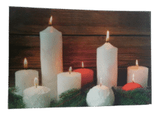 Candles Frame Battery Light
