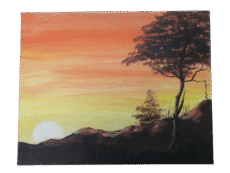 Whispers of Dusk Painting Signed By Hélène A.M