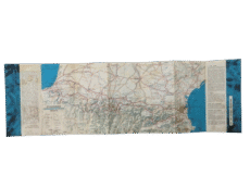 Vintage Fold-Out Michelin Map of the Pyrenees France Touring Guide Edition 1962