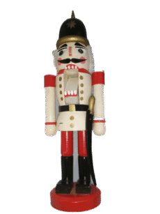 Vintage Wooden Nutcracker Soldier Figurine Hand-Painted Christmas Decor