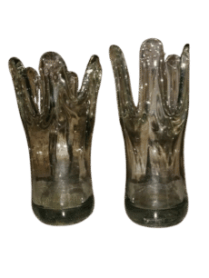 Mid-Century Modern Swung Stretch Vase Hand Blown Art Glass
