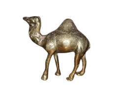 Antique Brass Camel Statue Collectible
