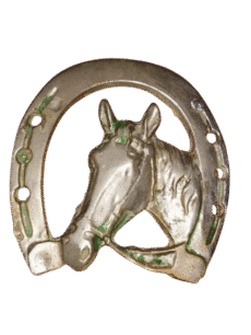 Antique Equestrian Horseshoe & Horse Head Decor