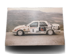 Rare 1993 Lebanese Rally Championship Photo on Wood Fouad Batrouni Car Signed By Photographer Abdel Raouf Salam