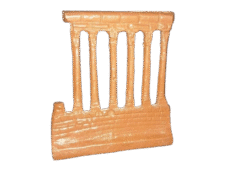 Vintage Cast Aluminium Souvenir Wall Hanging Baalbeck Ruins