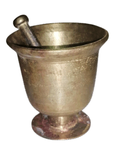 Antique Brass Mortar and Pestle