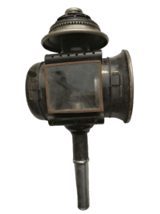 19th Century Industrial German Handheld Signal Lantern Railway or Maritime